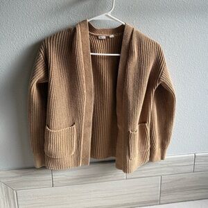 Gap Kids size L Front Knit Cardigan Sweater - Camel